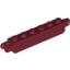 Набор LEGO Hinge Brick 1 x 6 Locking with 1 Finger Vertical End and 2 Fingers Vertical End, Темно-красный
