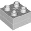 Набор LEGO DUPLO TURN BRICK 2X2, Very Light Bluish Gray