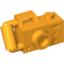 Набор LEGO Minifig Camera Handheld with Right-Aligned Viewfinder, Bright Light Orange