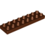 Набор LEGO Plate 2 x 8, Красно-коричневый