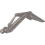 Набор LEGO Bionicle Visorak Fang with 2 Pin Holes (Oohnorak), Flat Silver