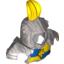 Деталь LEGO HELMET NO 1 DEK FEATHER YELLOW, Не определен