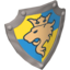 Деталь LEGO SHIELD DEC LION  (GOLD), Не определен