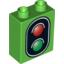 Деталь LEGO BRICK 1X2X2 DEC. SIGNAL, Не определен