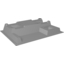 Набор LEGO Baseplate Raised 32 x 48 x 6 with Level Front, Светлый сине-серый