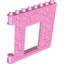 Набор LEGO Duplo Building Wall 1 x 8 x 8 with Door Opening - Castle, Ярко-розовый