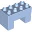 Набор LEGO Duplo, Brick 2 x 4 x 2 with 2 x 2 Cutout on Bottom, Bright Light Blue