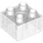 Набор LEGO Brick 2 x 2, Glitter Trans-Clear