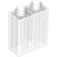 Набор LEGO Brick 1 x 2 x 2, Glitter Trans-Clear