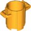 Набор LEGO Container, Trash Can with 2 Cover Holders, Bright Light Orange