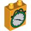 Деталь LEGO BRICK 1X2X2 DEC CLOCK, Не определен