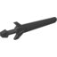 Набор LEGO Minifig Sword [Greatsword Angular], Черный