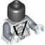 Набор LEGO Torso SW Clone Pilot Print / Sand Blue Arms / White Hands, Белый