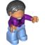 Деталь LEGO WOMAN W/BOBBEDHAIR NO.5-SHARON, Не определен