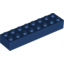 Набор LEGO Brick 2 x 8, Темно-синий