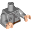 Набор LEGO Torso SW Rebel Technician Print / Light Bluish Gray Arms / Light Flesh Hands, Светлый сине-серый
