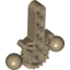 Набор LEGO Bionicle Hips / Lower Torso with 2 Ball Joints and 7 Tooth Half Gear, Dark Tan