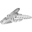 Набор LEGO Bionicle Foot Piraka Mechanical, Very Light Bluish Gray