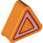 Деталь LEGO DUP. SIGN DEC.  TRIANGLE, Не определен