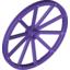 Набор LEGO Wheel Wagon Giant (56mm D., 7 studs Dia.), Темно-фиолетовый