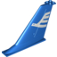 Набор LEGO Tail 14 x 2 x 8 with White Airline Bird Print, Голубой