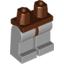 Деталь LEGO MINI LOWER PART BROWN/GREY, Не определен
