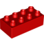 Деталь LEGO Кирпичик Duplo 2 x 4, Не определен