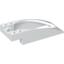 Набор LEGO Windscreen 10 x 4 x 2 Curved with Bubble Cutout and Single Hinge Finger, Белый