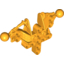 Набор LEGO Bionicle Toa Inika Upper Torso / Shoulders Section, Bright Light Orange