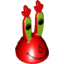Набор LEGO Minifig Head Modified Mr. Krabs, Красный