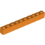 Набор LEGO Brick 1 x 10, Оранжевый