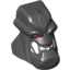 Набор LEGO Minifig Head Modified Bionicle Piraka Reidak with Eyes and Teeth Print, Черный