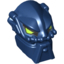 Набор LEGO Minifig Head Modified Bionicle Inika Toa Hahli with Lime Eyes Print, Темно-синий