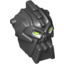Набор LEGO Minifig Head Modified Bionicle Inika Toa Nuparu, Черный