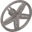 Набор LEGO Wheel Cover 5 Spoke without Centre Stud - 35mm D., Flat Silver
