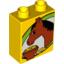Деталь LEGO BRICK 1X2X2 DEC HORSE/HAVRE, Не определен