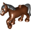 Деталь LEGO HORSE 2X8X5 NO. 6, Не определен