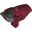 Набор LEGO Bionicle Hydruka Back Plate with Marbled Black Pattern, Темно-красный