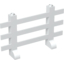 Набор LEGO Fence 2 x 12 x 6, Белый