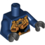 Набор LEGO Torso Exo-Force Gold Body Armour with Wing Logo Print / Dark Blue Arms / Black Hands, Темно-синий