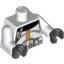 Набор LEGO Torso SW Armor Clone Trooper with Yellow Stripe Print / White Arms / Black Hands, Белый