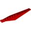 Набор LEGO Hinge Plate 1 x 12 with Angled Side Extensions and Tapered Ends, Красный