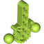 Набор LEGO Bionicle Hips / Lower Torso with 2 Ball Joints and 7 Tooth Half Gear, Лайм