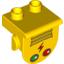 Деталь LEGO DIZZY HEAD DECGREEN/RED BUTTOM, Не определен