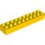 Набор LEGO Duplo, Brick 2 x 10, Желтый