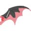 Набор LEGO Dragon Wing 19 x 11, Trans-Red Trailing Edge, Черный