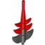Набор LEGO Dragon Tail Barbed with Marbled Red Pattern [7093 / 7094], Черный