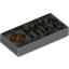 Набор LEGO Tile 1 x 2 with Elder Futhark Runes Print, Темный сине-серый