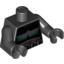 Набор LEGO Torso SW Armor Shadow Trooper Print / Black Arms / Black Hands, Черный