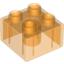 Деталь LEGO DUPLO BRICK 2X2, TRANSPARENT, Не определен
